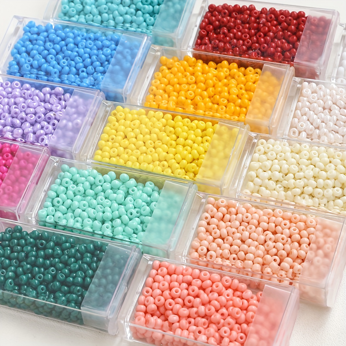 8000pcs 24 Colors 2mm Small Glass Seed Beads Tiny Waist Beads For Jewelry  Making DIY Friendship Necklace Bracelet Making Kit Girls Craft Supplies