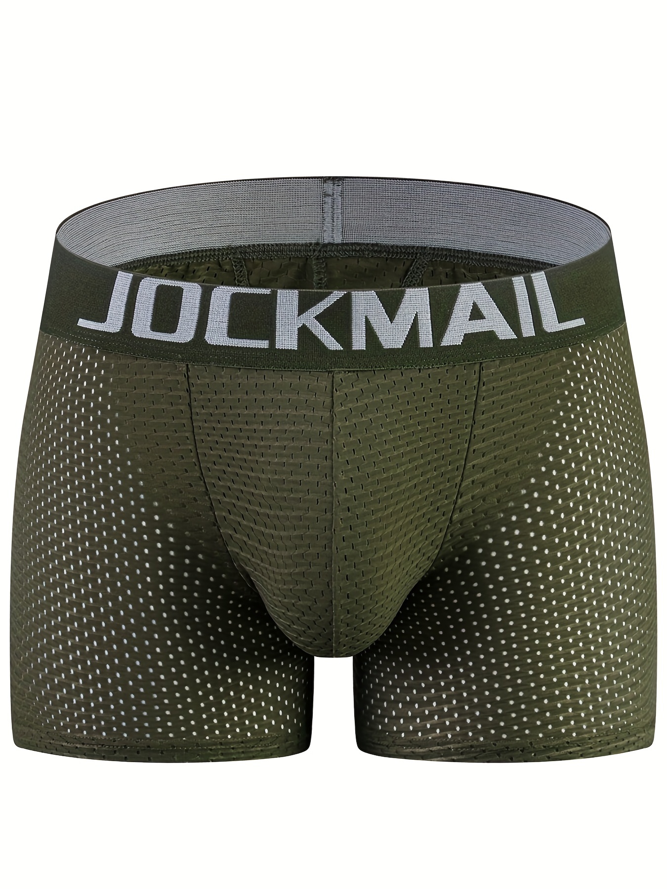 JOCKMAIL Men Mesh Underwear Boxers Trunks Shorts Breathable Crotch