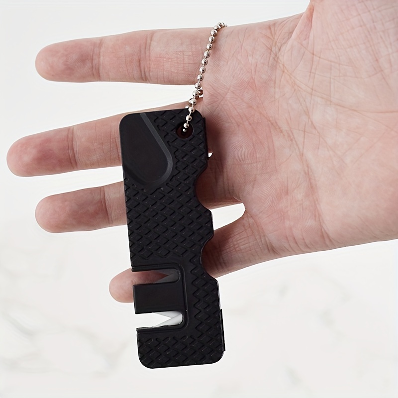 Portable Multifunctional Knife Sharpener Keychain For - Temu