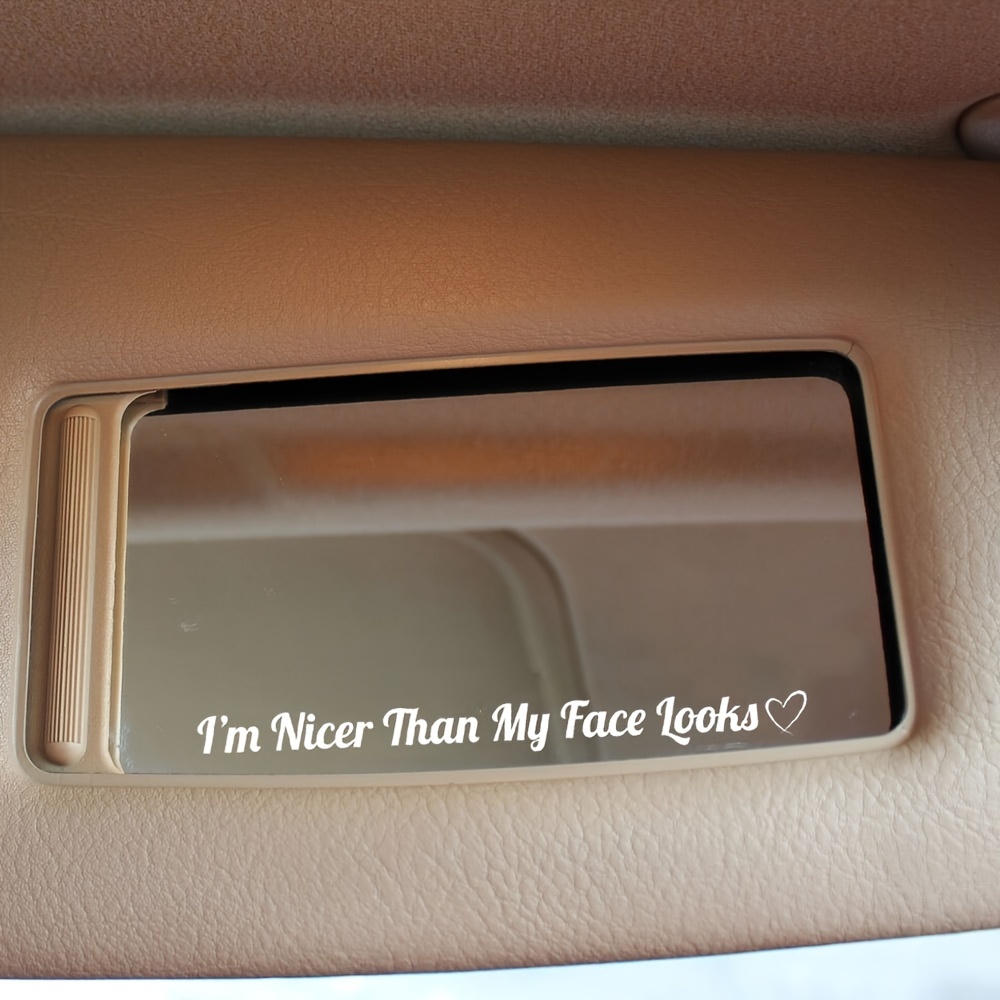 1pc Netter Gesicht Aussieht Auto spiegel aufkleber Schöne - Temu