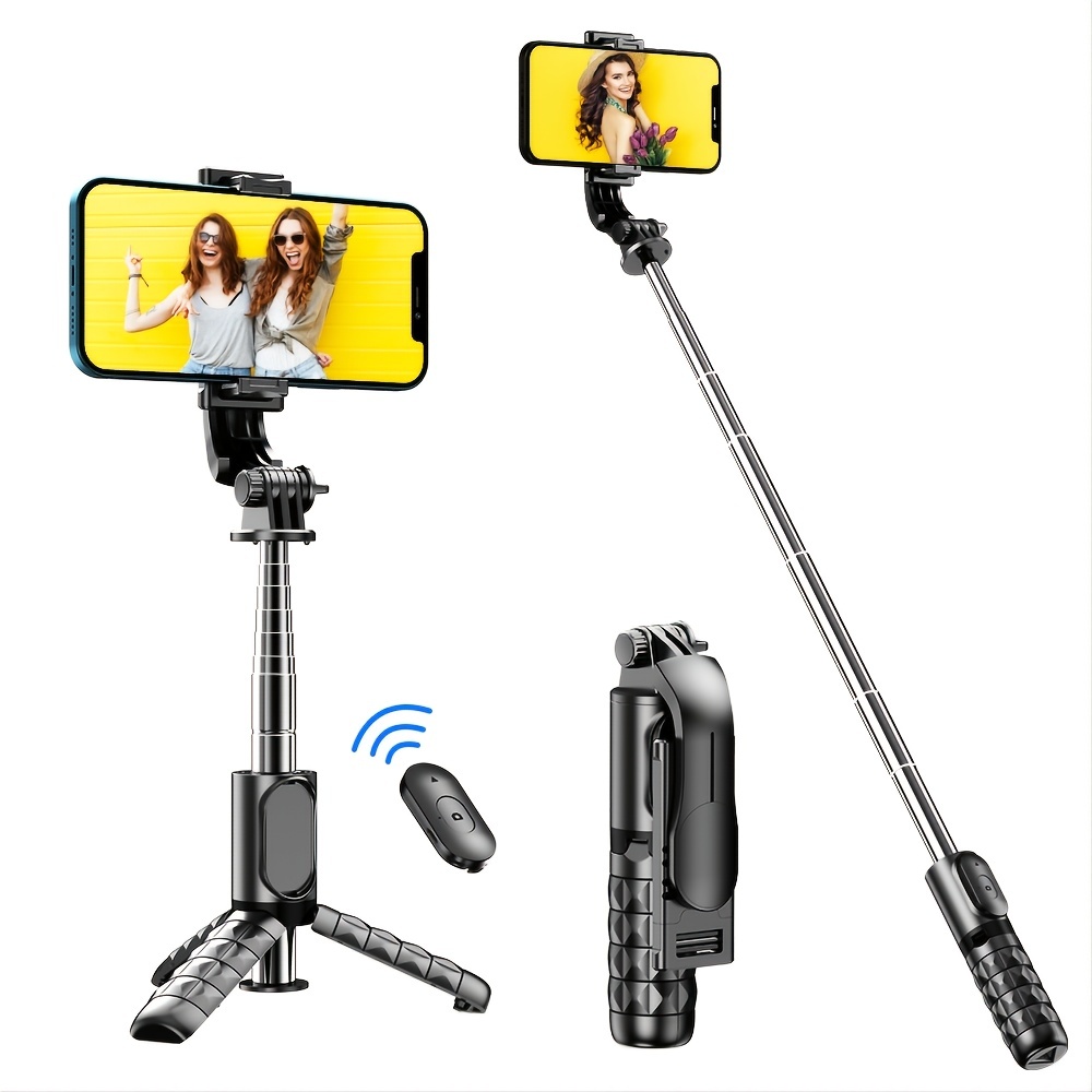 Trépied portable pour perche à selfie avec télécommande sans fil, support  de téléphone extensible 3 en 1 pour iPhone 14/13/12/12 Pro/12 Pro Max/11/11