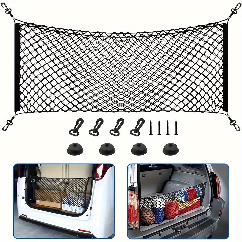 Car Mesh Bag Velcro Organizer Trunk Bag Storage Net 40x25 cm SZ_3