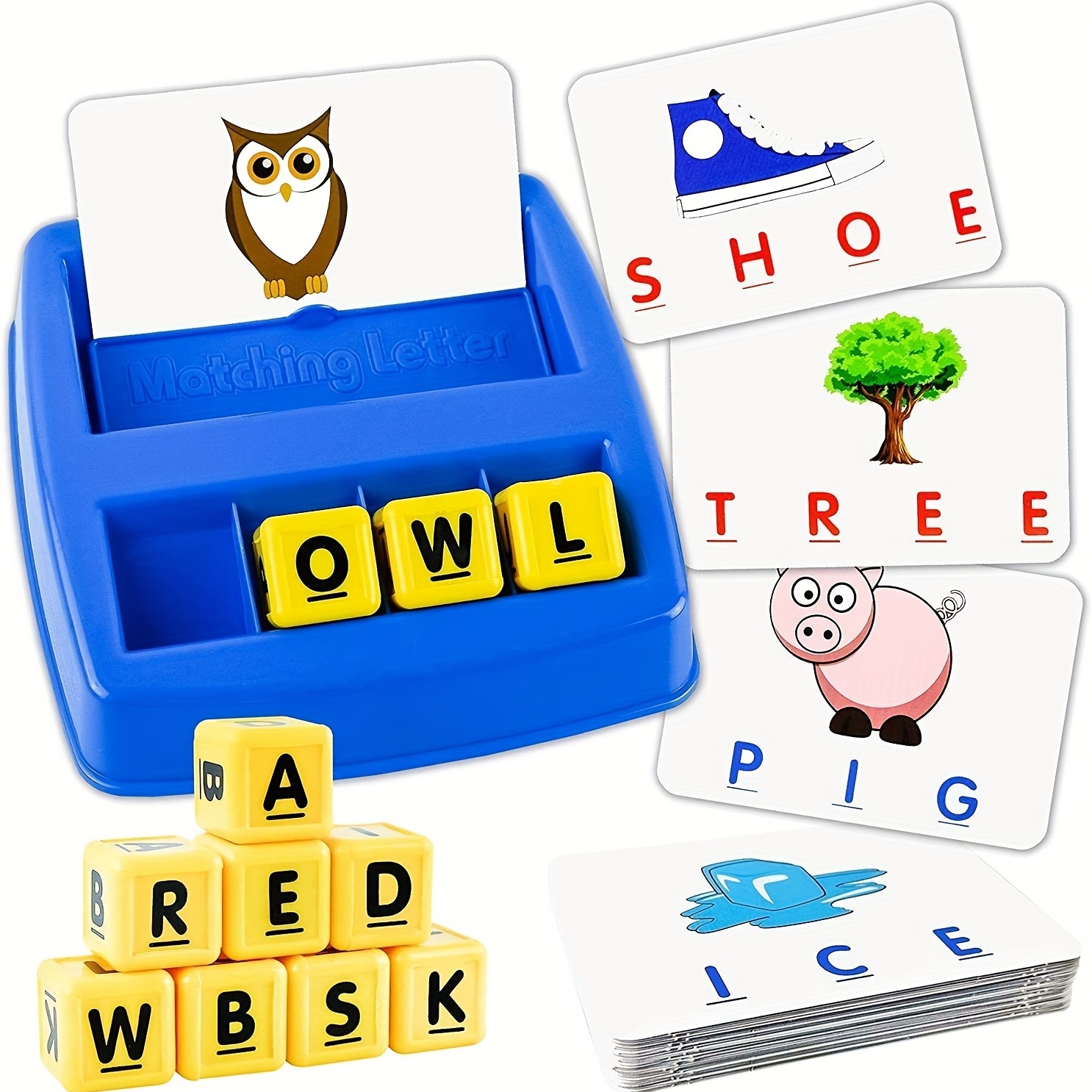 

Educational Toys Gifts, Teaches Word Recognition, Spelling, And Increases Memory, Matching Letter Learning Games Activities, See And Spell Learning Toy, Stem Toys, Halloween, Christmas Gift