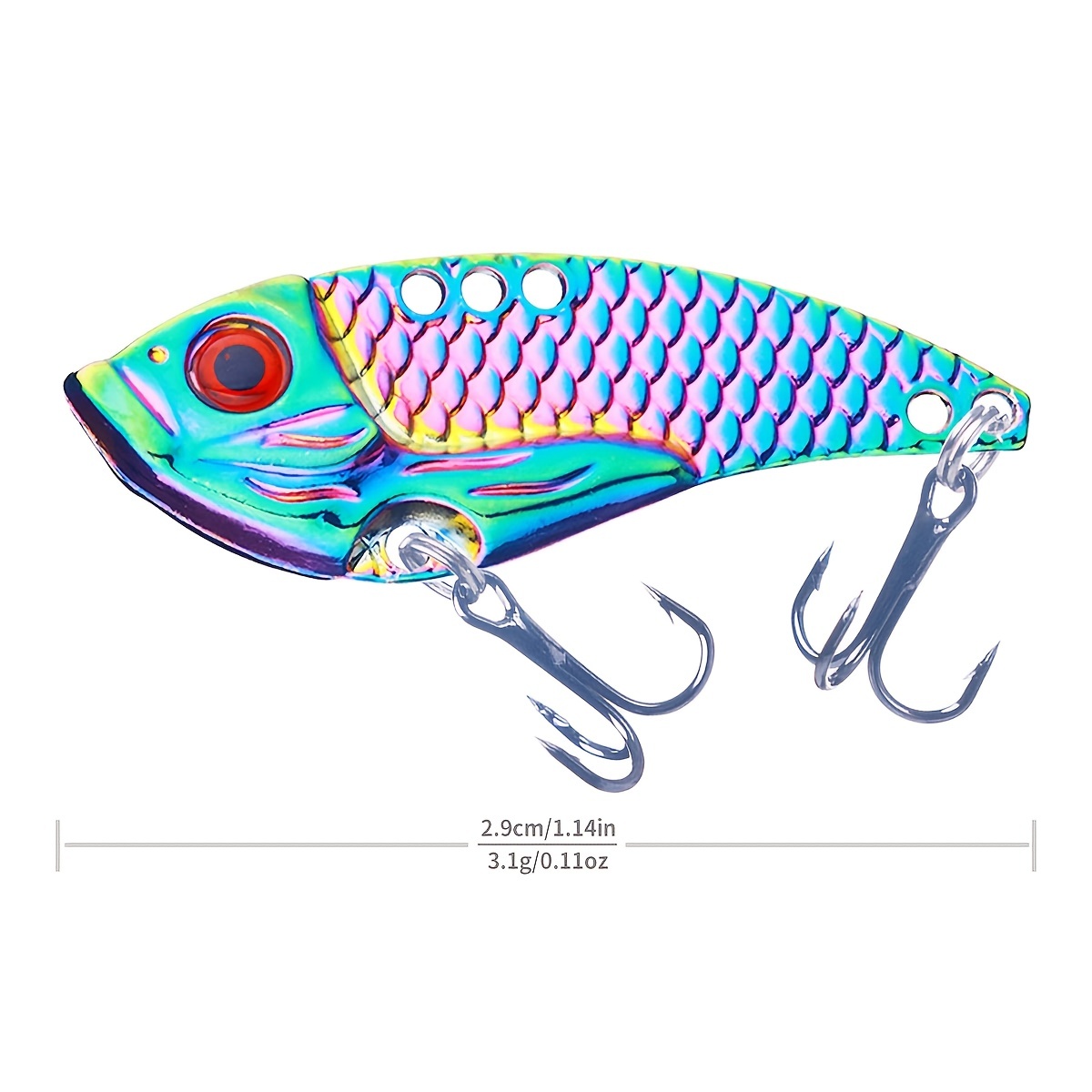 Vib Fishing Lure: Catch Bass Pike Perch Metal Spinner - Temu