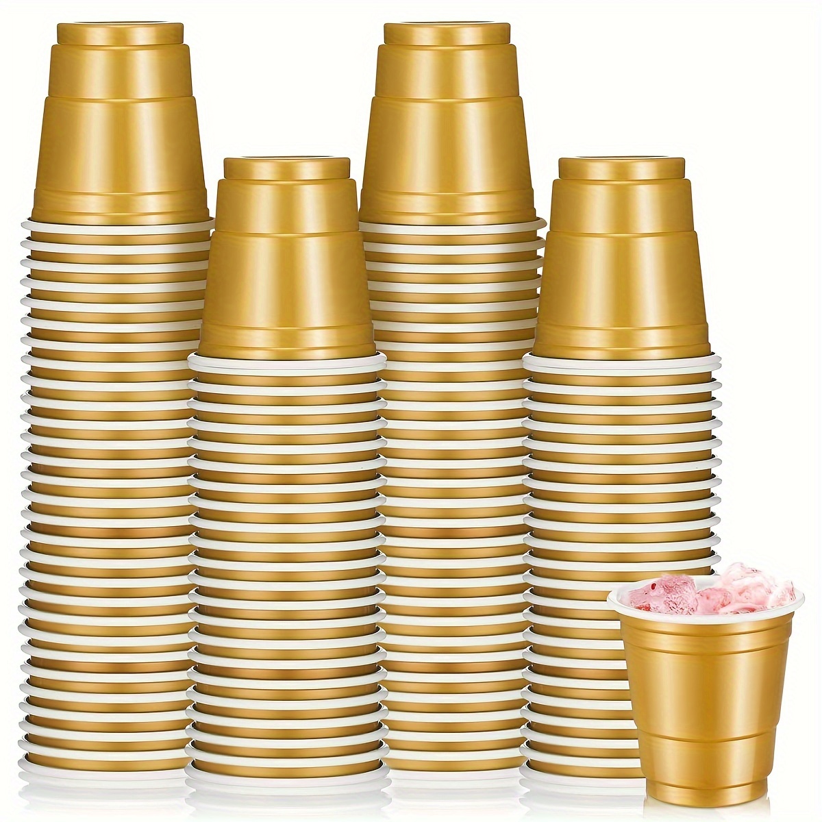 Plastic Shot Cups, Mini Disposable Shot Glasses Small Plastic Cups For  Wedding, Graduation Party, Beer Taste Serving, Snacks Samples And Tastings ( red) - Temu