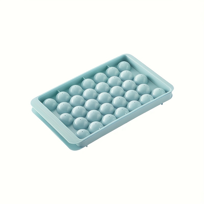 Ice Cube Tray, 1 Pc 33 Cavities Small Ice Ball Molds With Lids