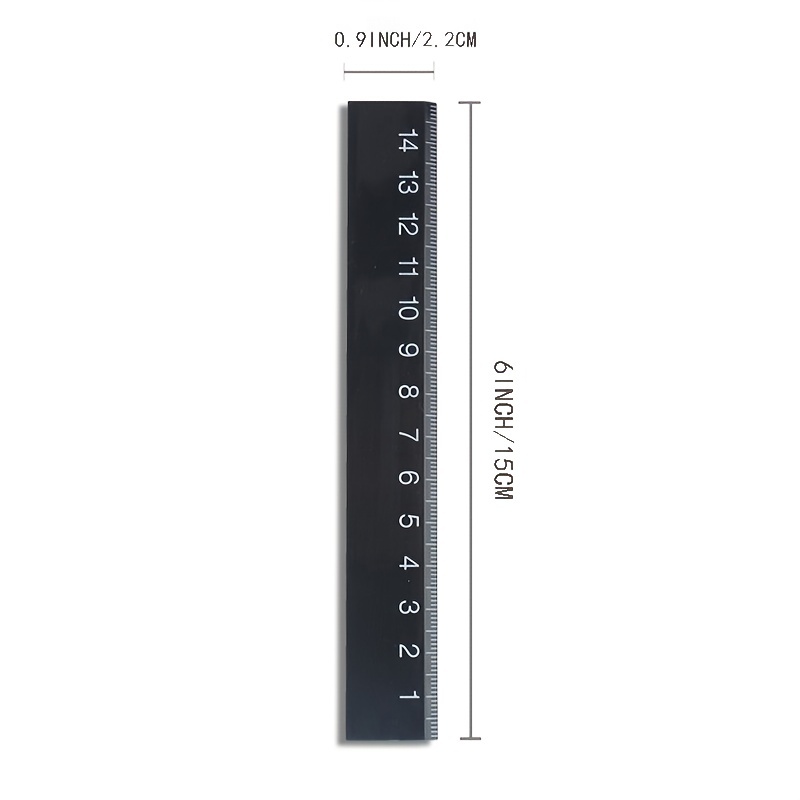 1pc Stationery Ruler 15cm Double Sided Graduation Mini Student Ruler Sub Grid  Ruler, Today's Best Daily Deals