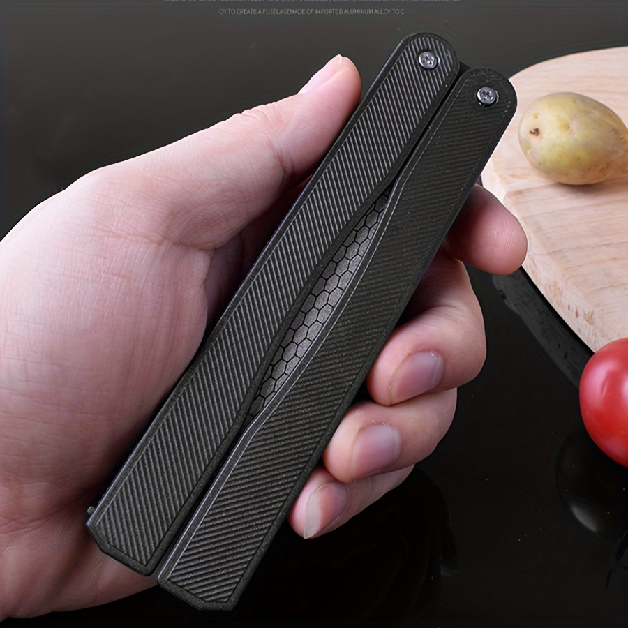 Foldable Knife Sharpener, 4 Section Sharpening Stone, Portable Knife  Sharpening Tool, Sharpen And Repair Kitchen Knives, Restore Dull Blades,  Kitchen Gadgets, Kitchen Stuff, Kitchen Accessories, Travel Accessories,  Home Kitchen Items - Temu