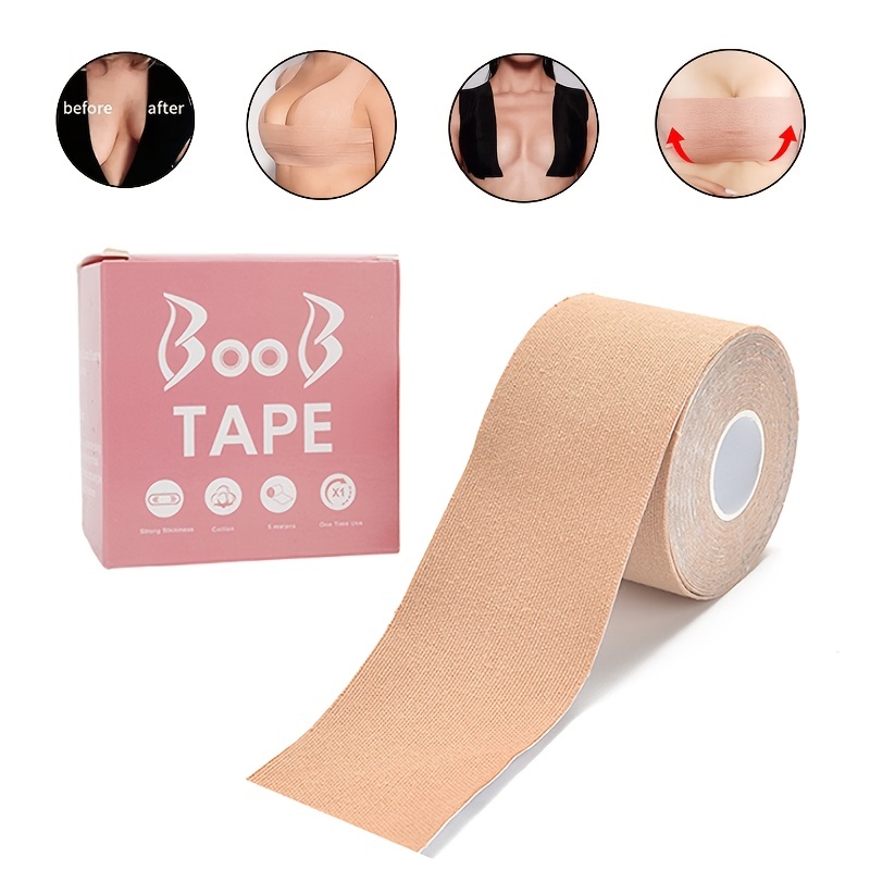 Latex Free Strong Adhesive Breathable Boob Tape Breast Lift - Temu