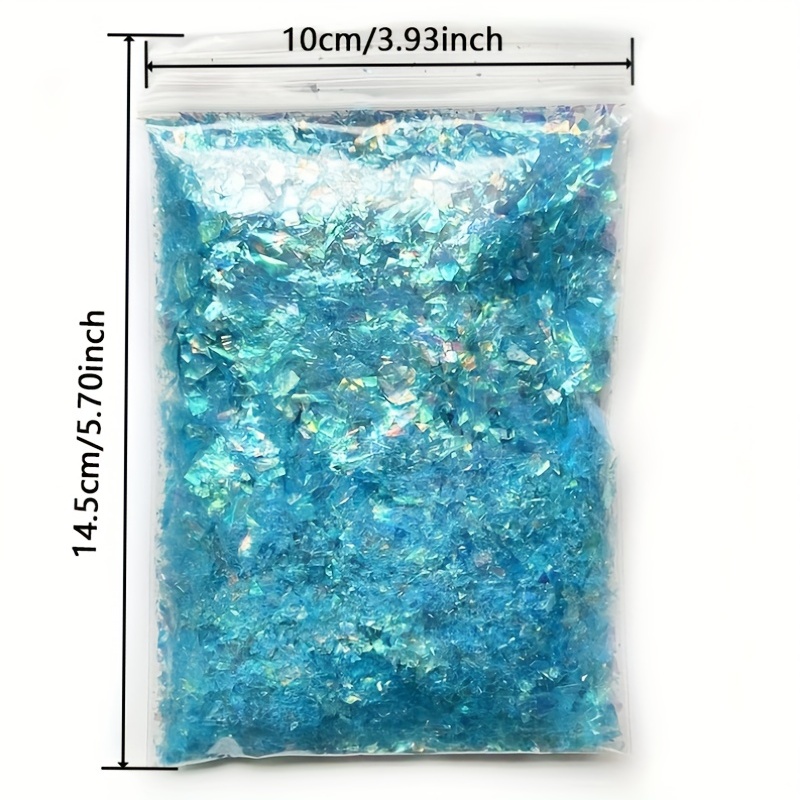 Crushed Glass Glitter for Crafts Resin Art 3-6mm Irregular