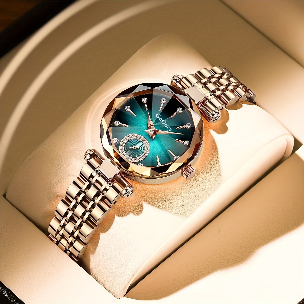 Reloj Pulsera Mujer Metalico Con Strasses Hermoso Diseño !