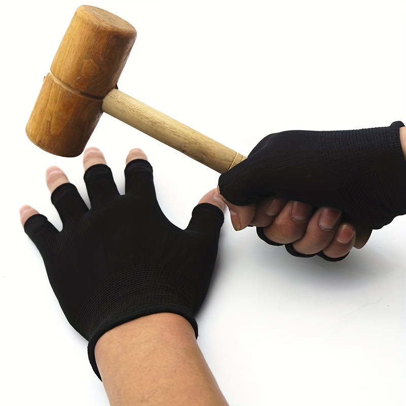Halloween Steampunk Leather Gloves Compass Gear Decor Black - Temu