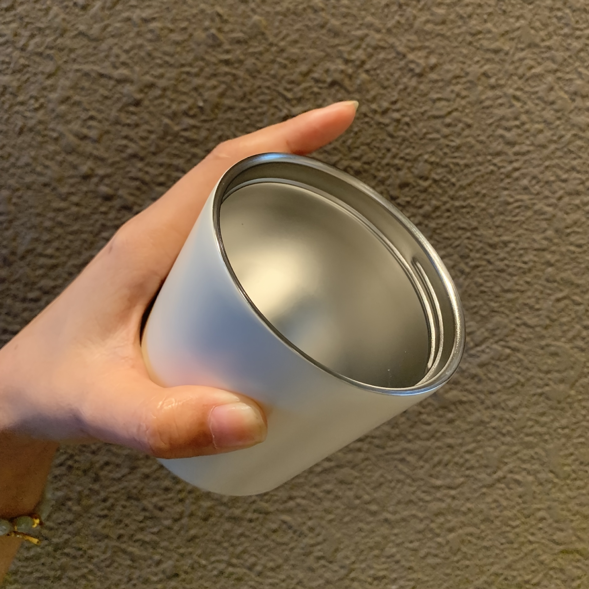 Small Metal Mug - Silver-colored - Home All