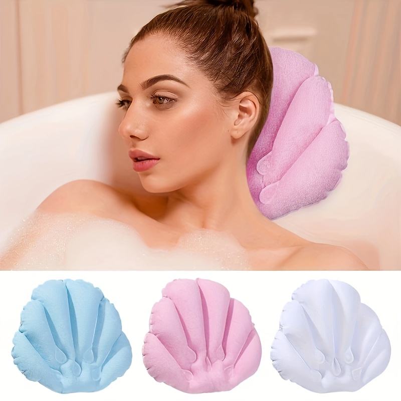 Spa like Bathtub Pillow With Non slip Suction Cups For Neck - Temu