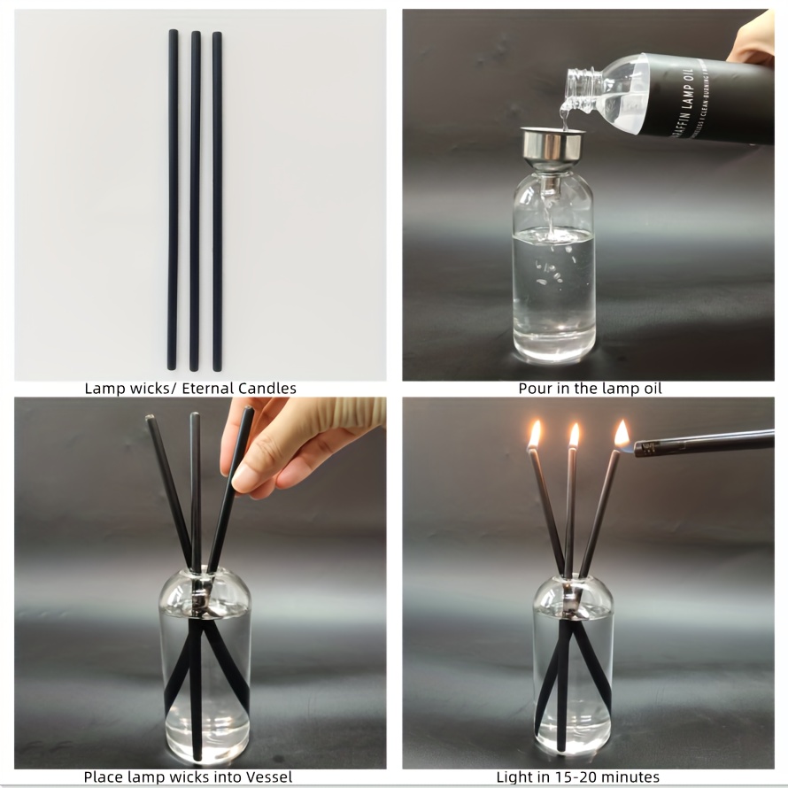 Simple oil candle wick: make oil lamps or candles using hemp and household  oil diy 