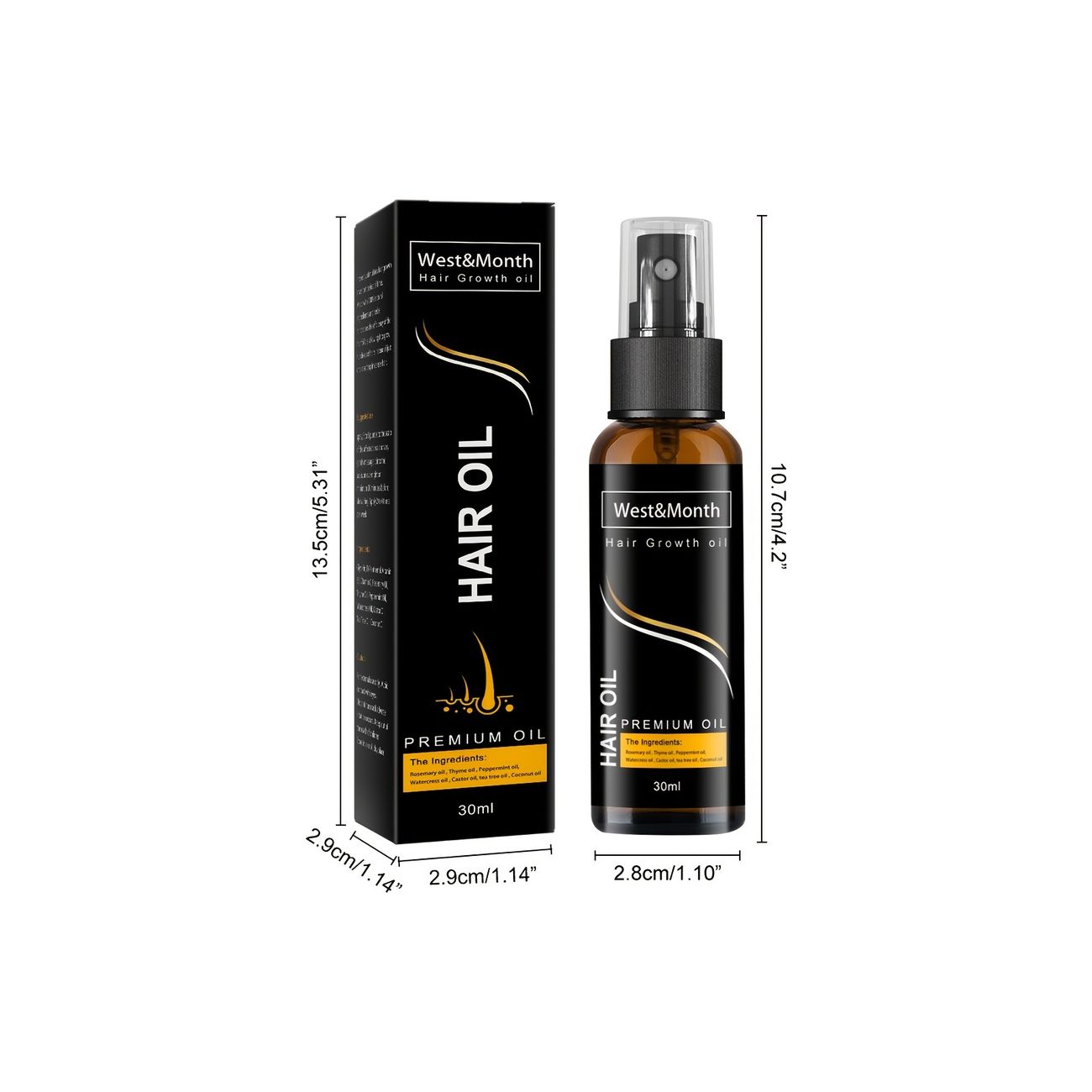 1pc Hair Growth Supplements Natural Effective Vitamin Health Essential Oil  Spray Anti Hair Loss Thickening Nourishing Hair Caring Soft Hair Spray -  Health & Household - Temu