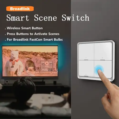 Conmutador inalámbrico Linkoze para Scene Smart Zigbee 2 Botones físicos