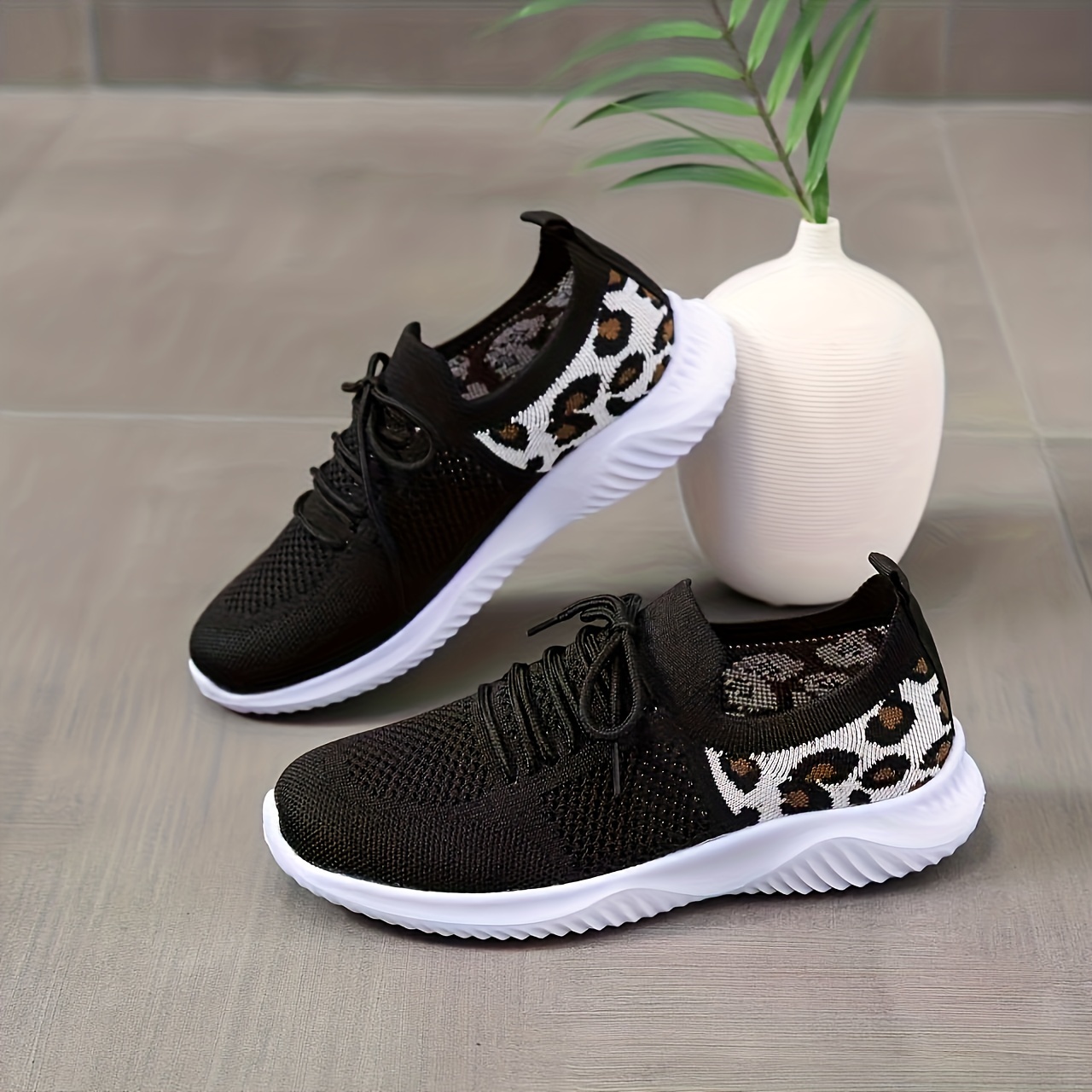 

's Shoes, Low Top Knitted , Shoes Plus Size
