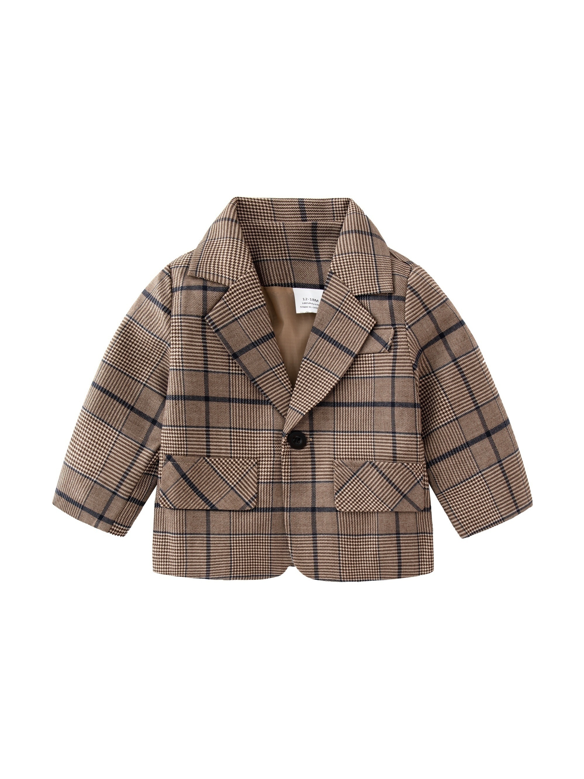 Boys hot sale tartan blazer