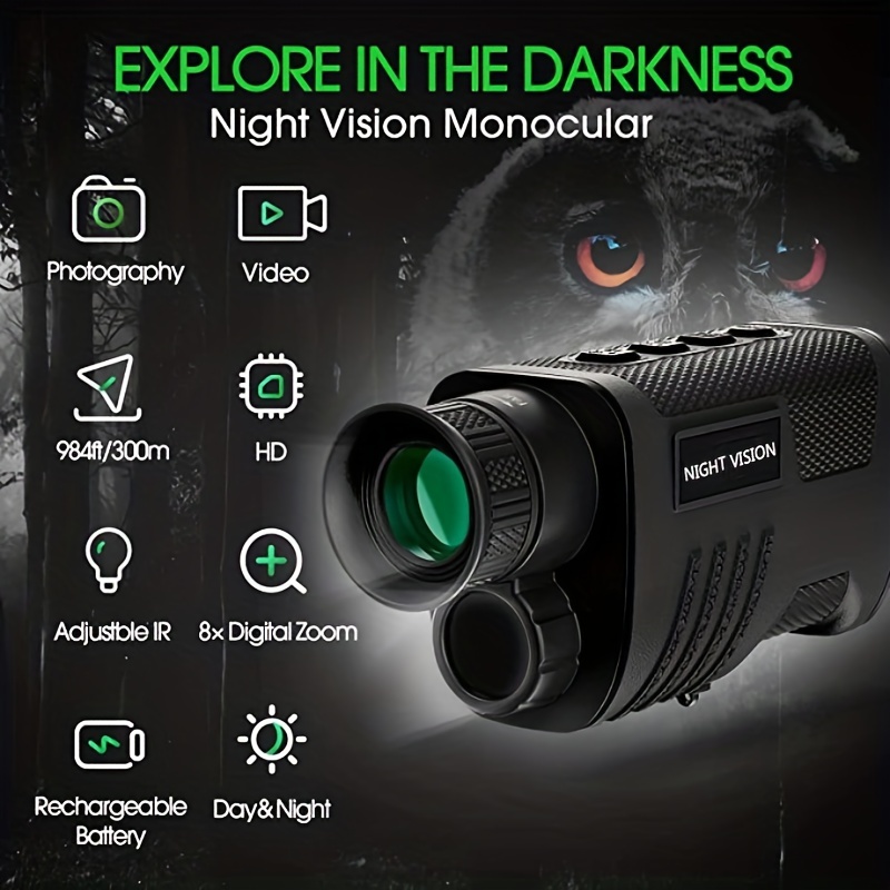 8x Digital Zoom Magnification Rechargeable 3w Infrared Night Vision ...