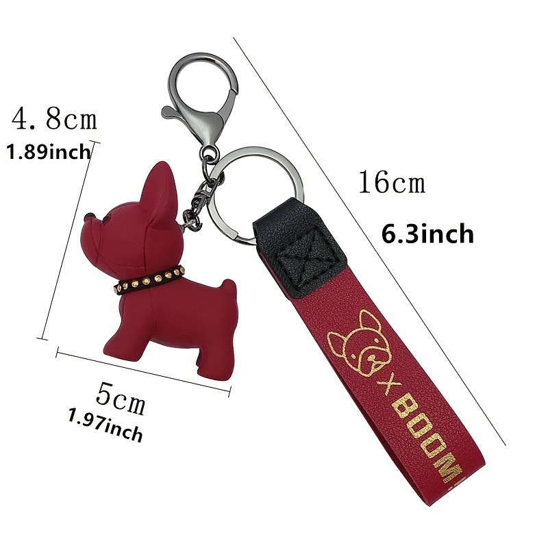 Keychains French Bulldog, French Punk Bulldog Keychain