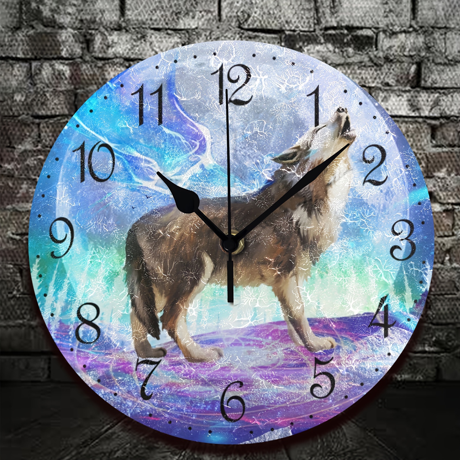 Wall Clock for Girls Kids Bedroom Decor, Silent Non-Ticking