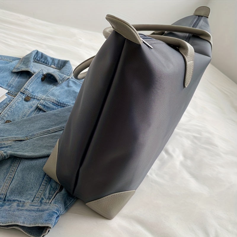 Large Capacity Colorblock Storage Shoulder Bag Duffle Bag