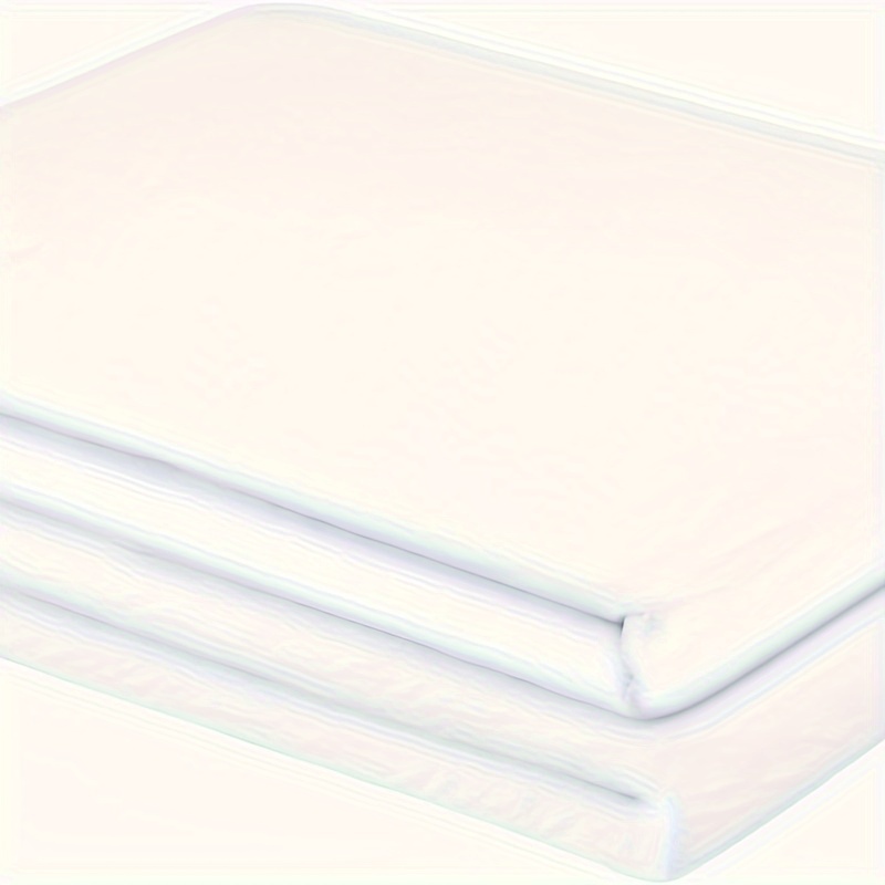 

1pc White Flat Sheet, Solid Color Bedding Sheet For Bedroom Hotel