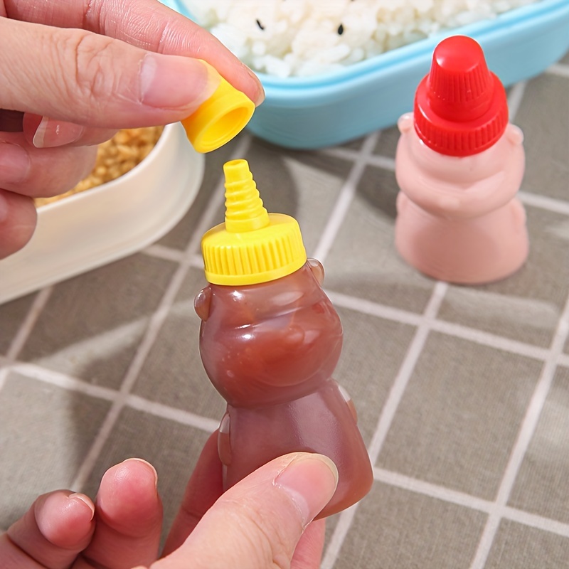 2pcs, Mini Ketchup Bottles, Condiment Squeeze Bottle,Plastic Portable Sauce  Containers Bottle For Lunch, Ketchup Bottle, Condiment Squeeze Bottles For  Adults, Mini Squeeze Bottles For Oil Soy Sauce Honey, Salad Dressing