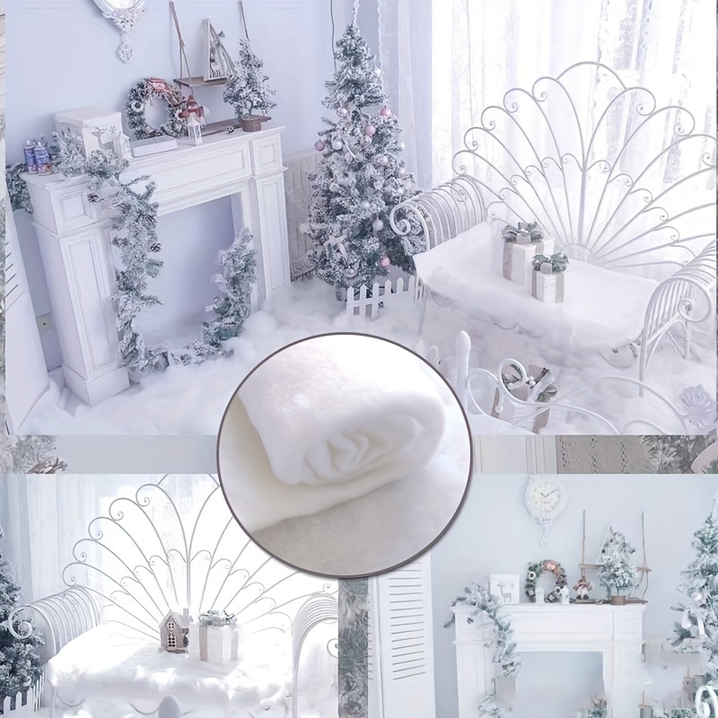 Christmas Fake-Snow Artificial Snow-Blanket Cotton Fluffy  Snow-Lightweight-Snow