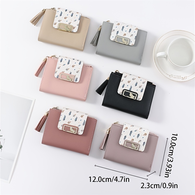 Mini Women's Wallets Short Wallet for Women and Girls Mini Coin Purse  Ladies Small Wallet Female Leather Card Holder