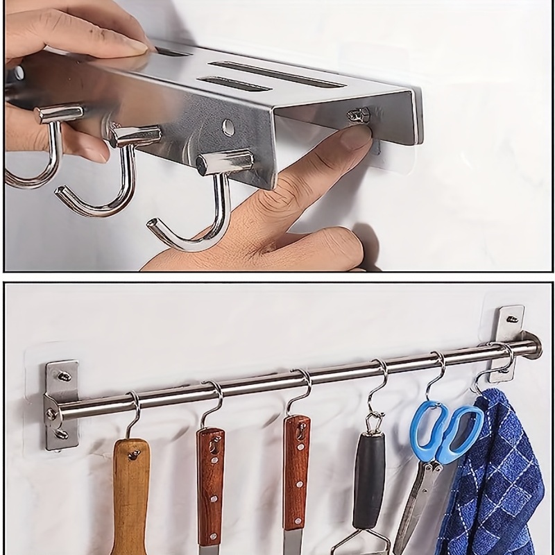 12PCS Pegs Sticky Shelf Bracket Cabinet Wall Hook Self Adhesive