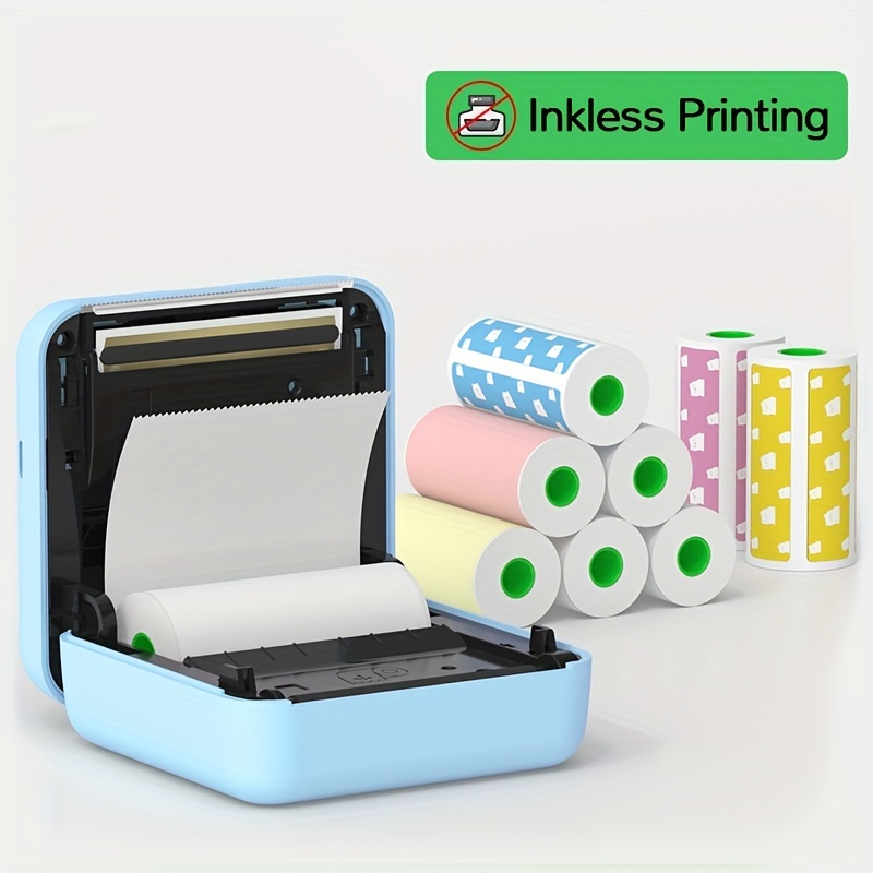 Peripage A6 Mini Sticker Printer Bluetooth Inkless Thermal - Temu