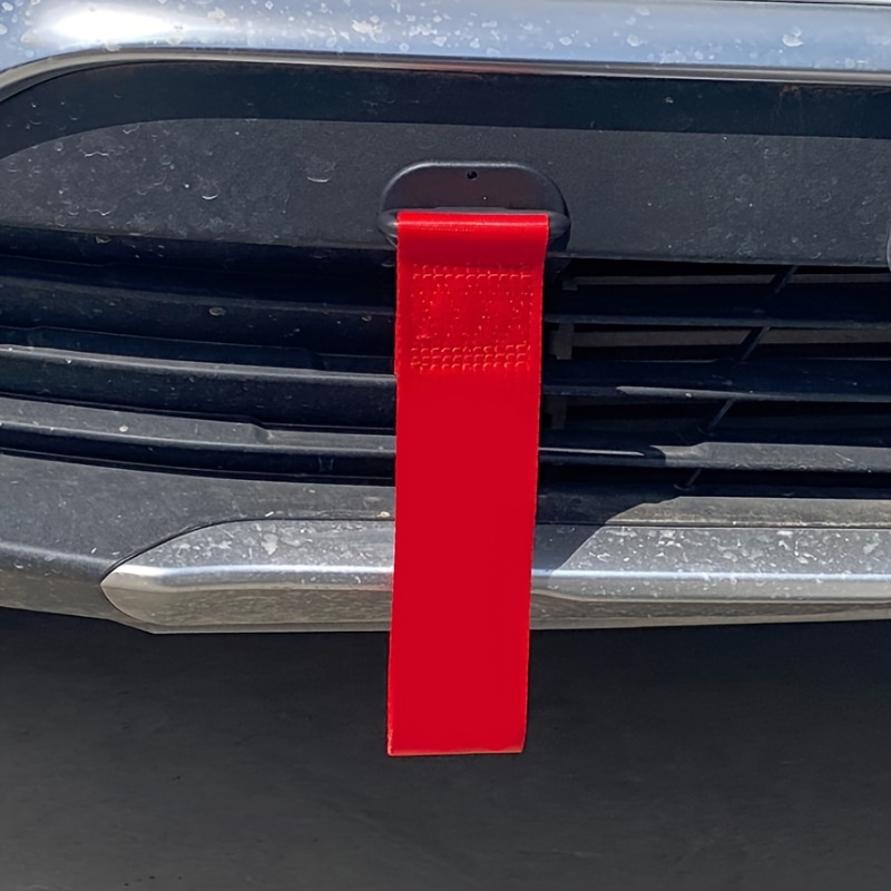Auto Front und Heckstange Abschleppanhänger Seil Haken Stoßstange  Dekorativer Anhänger Ring Haken-rund (rot)