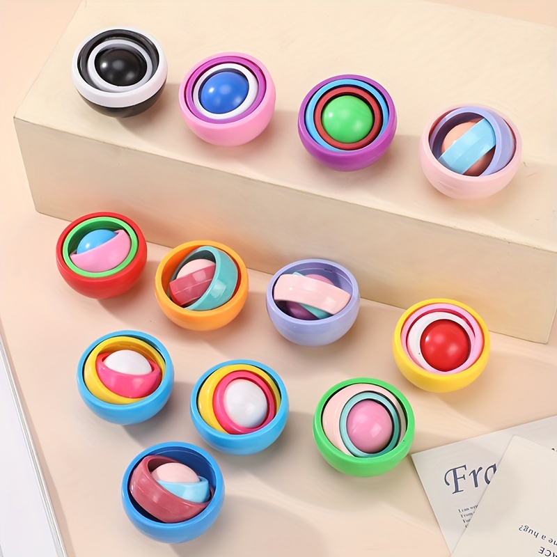 Fidget Spinner Toy Push Pop Bubble Spinner Sensory Fidget - Temu