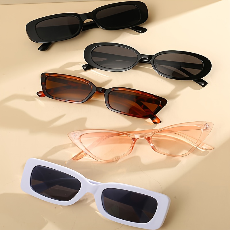 5 пар унисекс модных очков для пляжа, затеняющих, модных и легких, подходящих для ежедневного украшения, детали подбора 10