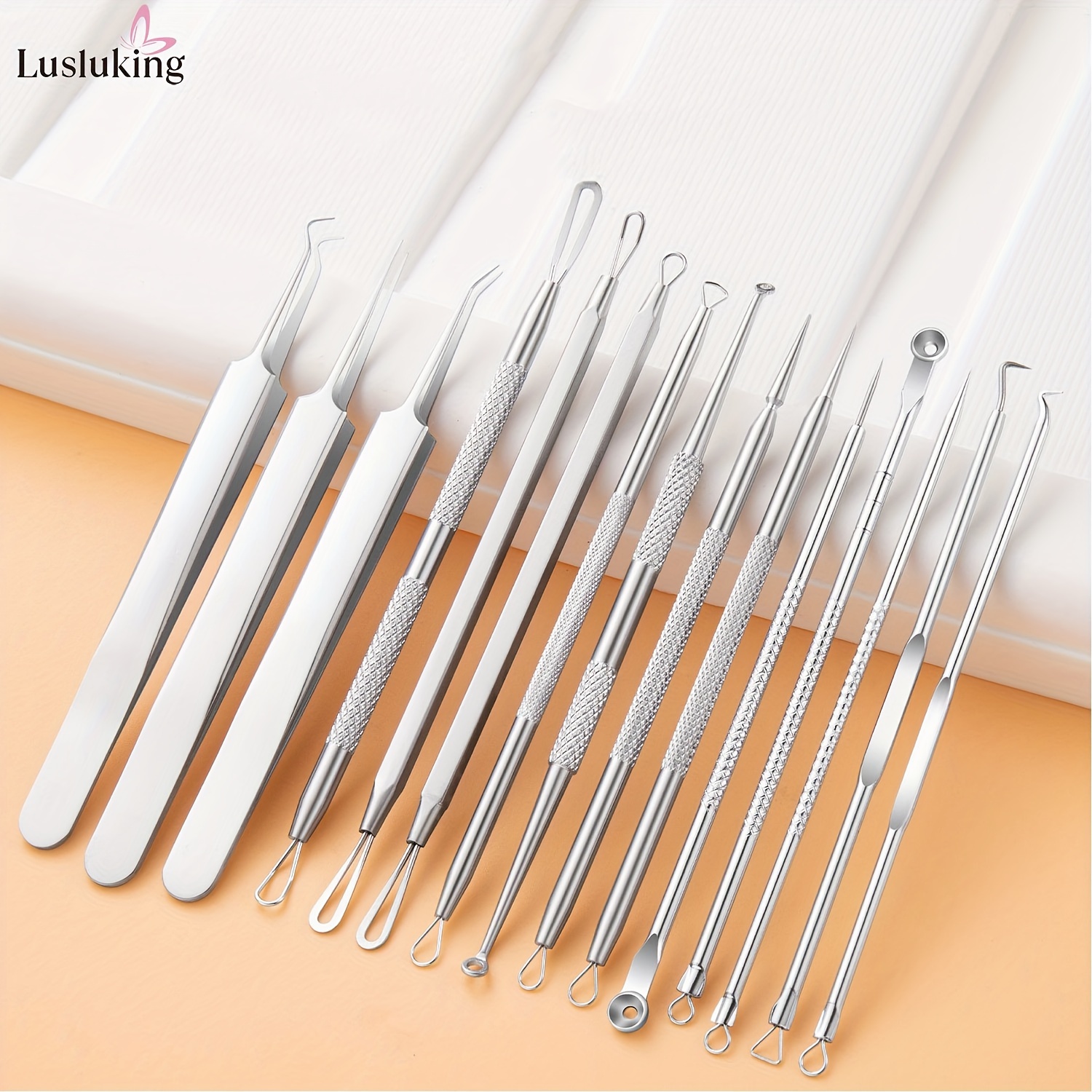 KALMORE Blackhead Remover Tool, Pimple Popper Tool Kit, Blackhead Extractor Tool for Face, Extractor Tool for Comedone Zit Acne Whitehead Blemish, Stainless