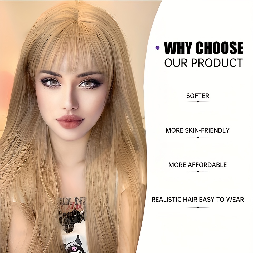 Realistic platinum blonde clearance wig