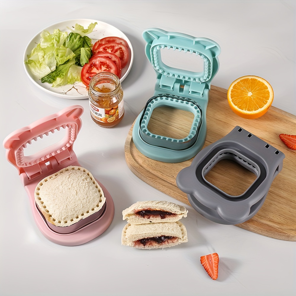  Tribe Glare Decruster Bread Sandwich Maker mold-Uncrustables  Sandwich Cutter for Kids - Sandwich Cutter Sealer and DIY cookie cutter  Lunch Lunchbox and Bento Box of Childrens Boys Girls (red): Home 