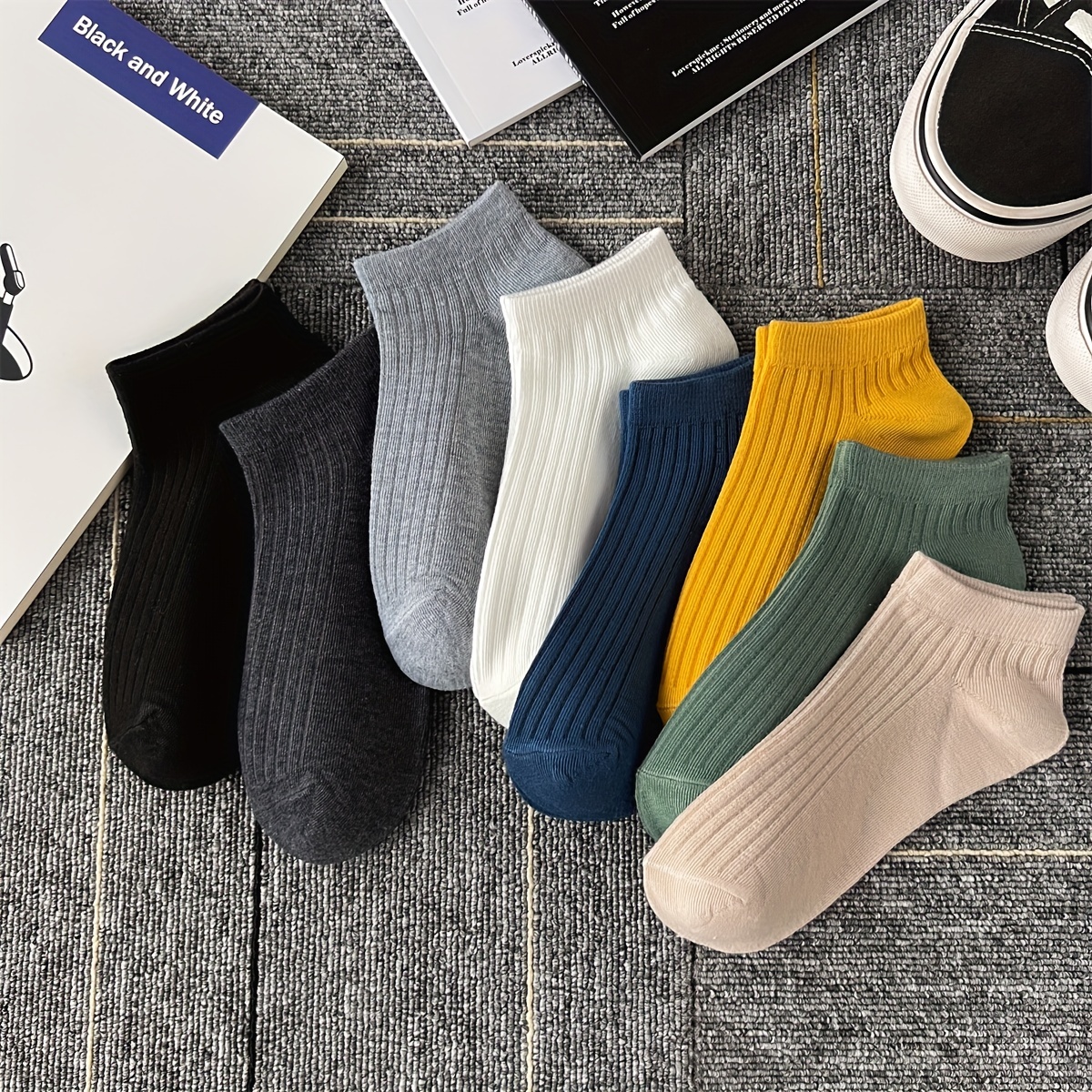 Essential Ankle Socks Soft Lightweight match Low Cut Ankle - Temu France