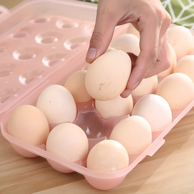 1pc Refrigerator Egg Storage Box, Side Door Narrow Multi-layer Flip Egg  Box, Fresh Egg Tray Holder