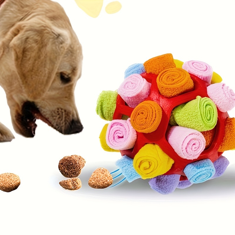 Interactive Dog Toy Sniffing Ball For Hiding Treats Rubber - Temu