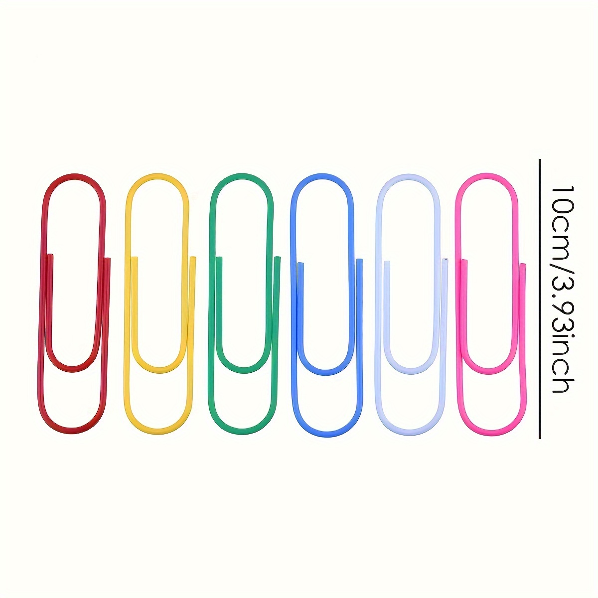 30 Pack 4 Mega Large Multicolored Jumbo Coated Paper Clips - 100mm Extra  Large Paperclips for Office & School Document Organizing
