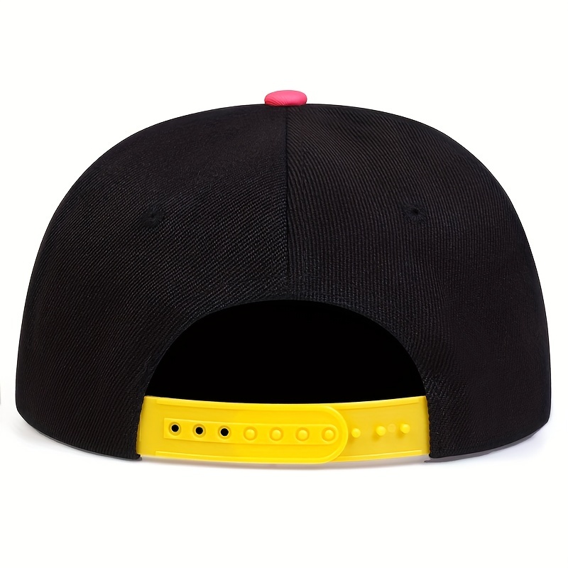 Donut Print Snapback Cap Unisex Hip Hop Hat Embroidery Cap For Women