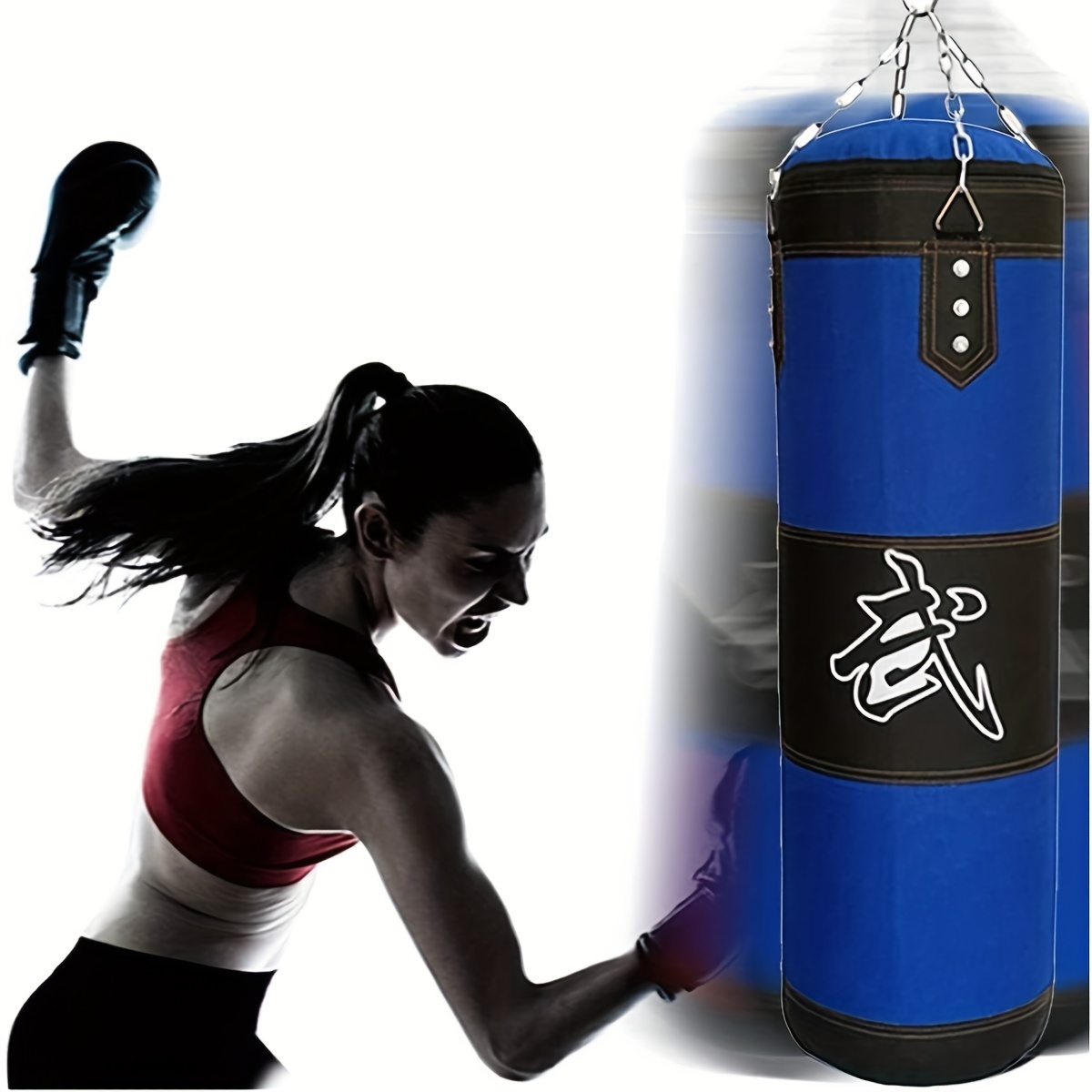 Boxing Bag Setsmma Punching Bag - Heavy-duty Hanging Kick Sandbag For  Martial Arts Training