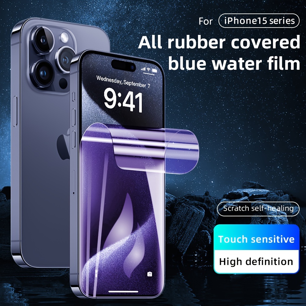 Hydrogel Film For iPhone 15 14 13 12 Pro Max 11 XR X 8 Full Screen Back  Protect