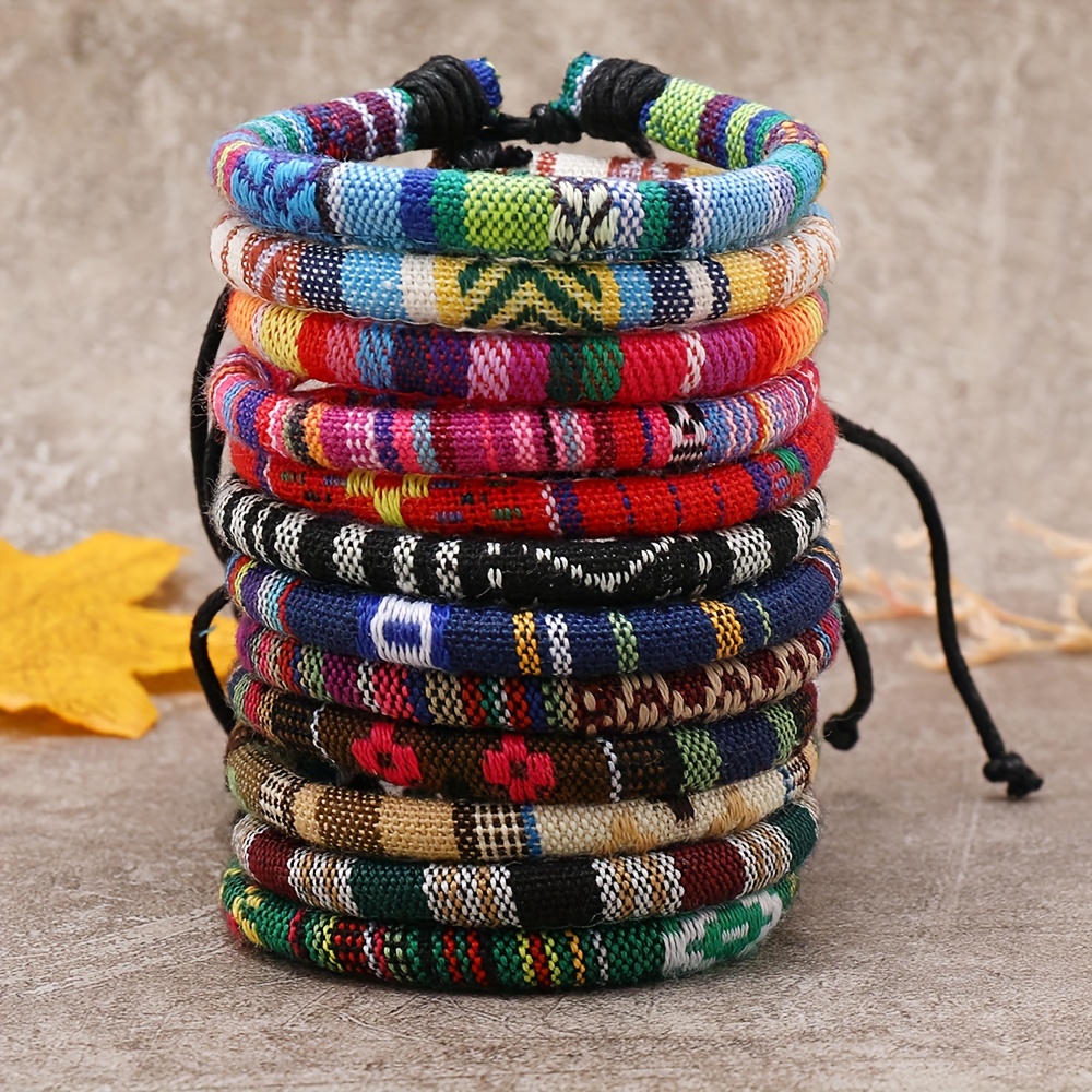 MOON GIRL 5 Pieces Multicolor Fashion Charms Bracelet Bohemian Cotton Rope  Chain Girls Cheap Bracelets for Women Drop Shipping