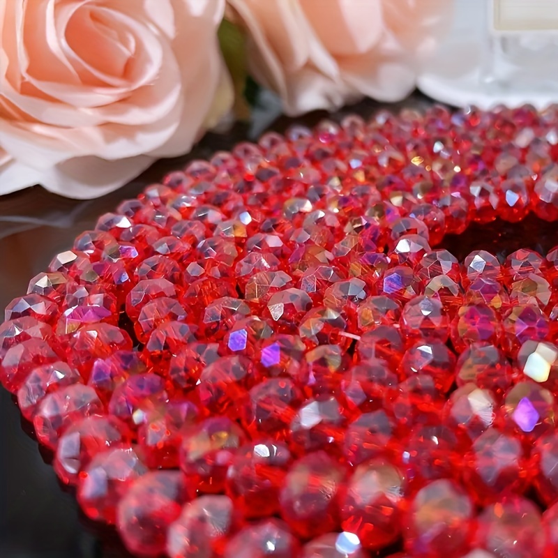 Colorful Crystal Glass Beads For Jewelry Making Diy - Temu