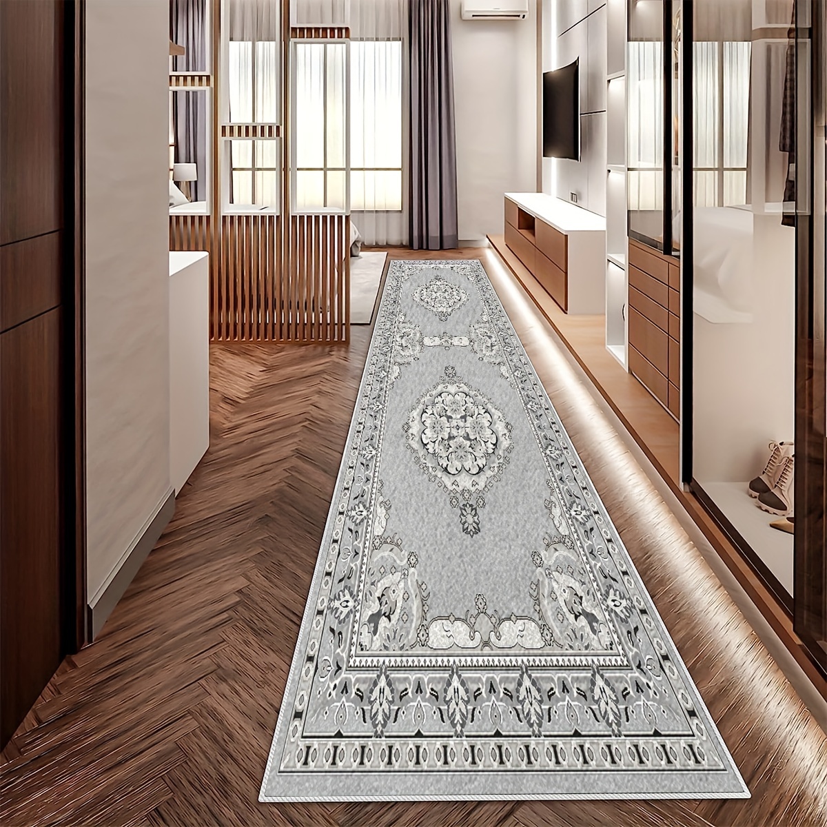 Laundry Room Area Rug Non Slip Floor Mat Long Oriental - Temu