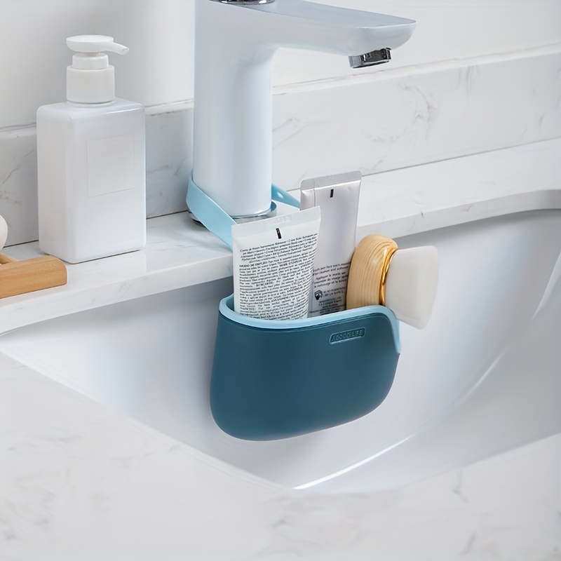 Sink Sponge Holder Sink Organizer Silicone Storage Box - Temu